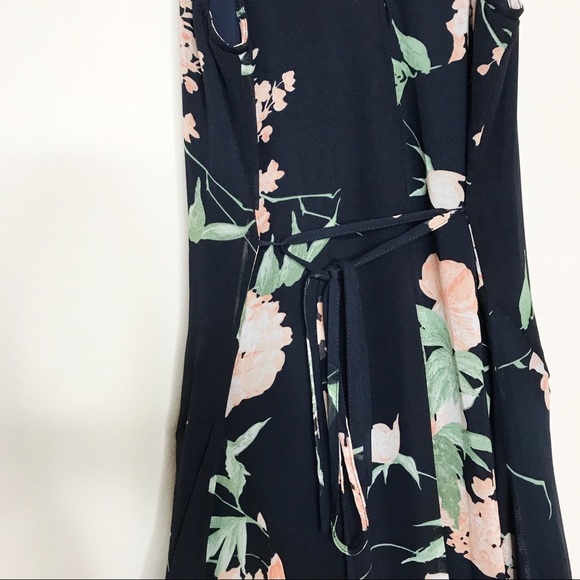 NEW Lulu’s Feeling Freesia Navy Blue Floral Print Maxi Dress - Picture 6 of 8